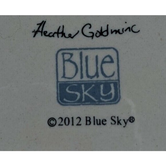 Blue Sky Cardinal Bird On Present Holiday Christmas Heather Goldminc 2012 - Picture 5 of 5